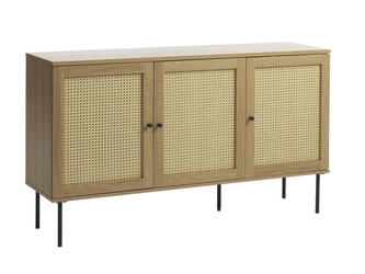 3-türige Kommode Pensacola in Naturdorn-Optik mit Polyrattan