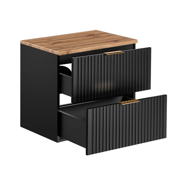 Schrank 60 cm ADEL BLACK mit Ablagefläche