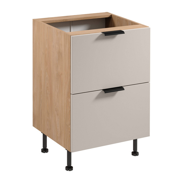 Küchenunterschrank 2S Sorento D60S2 AX Puccini Beige Matt