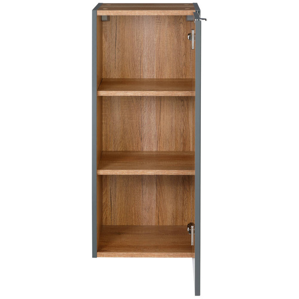 Astor Halbsäule 35 cm Adel Anthrazit Hochglanz