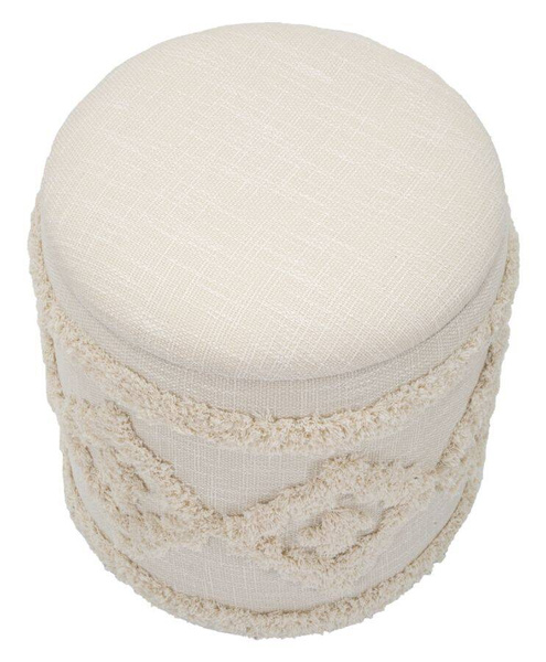 Runder Pouf mit Aufbewahrung Damasco, Ø 35 x 40 cm