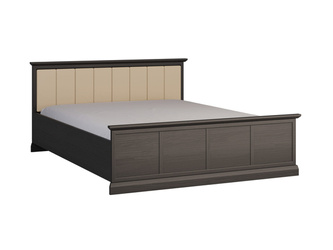 Lucca L160S - Bett mit Hebe-Gestell 160x200 cm Schwarz-Grafit/Eiche Craft