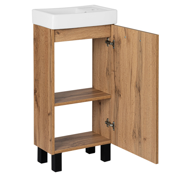 Astor Set Lupo Wotan 40 cm Waschbeckenunterschrank Eiche Wotan