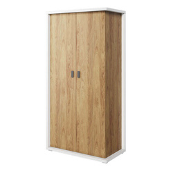 SIMI MS-02 - Zweitüriger Schrank in Weiß/Naturhickory