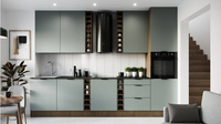 Unterschrank 2S mit Besteckeinsatz Sorento D60S2+1 AX Baltic Storm Green