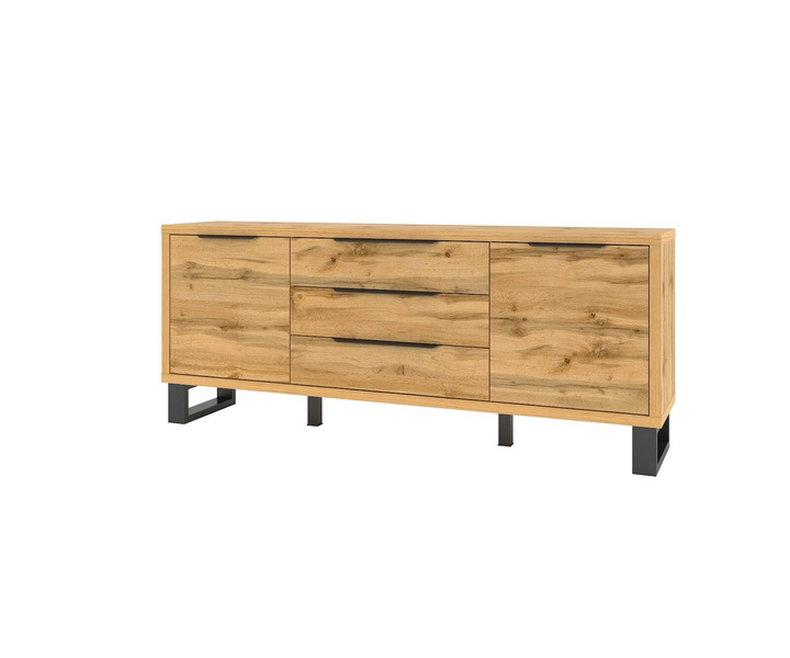 Halle WM Kommode 2D3S Eiche Wotan