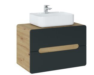 Aruba Cosmos 829 - 80 cm Unterschrank mit Magic 2 Waschbecken
