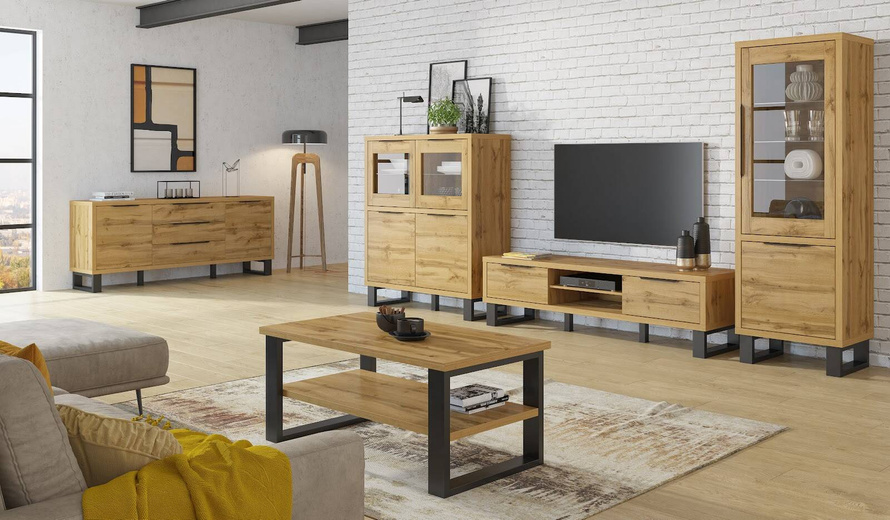 Halle WM Kommode 2D3S Eiche Wotan