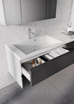 Oristo Waschbeckenunterschrank 125 cm BRYLANT Weiß L